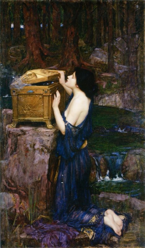 J. W. Waterhouse, Pandora, 1896