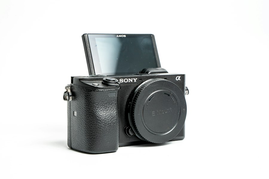 Mirrorless camera body on white