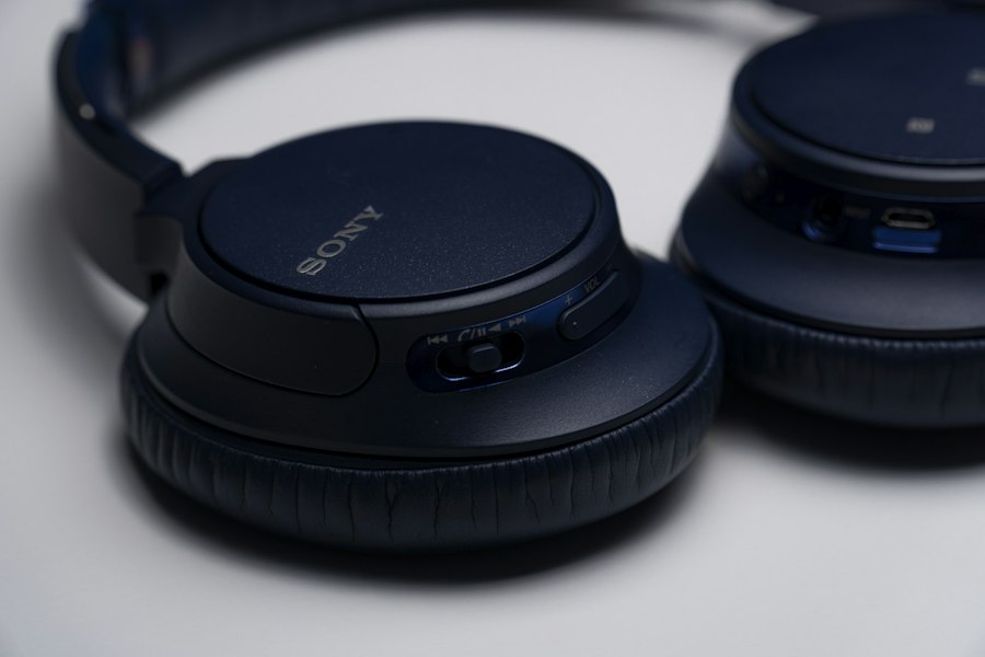 Black over-ear headphones