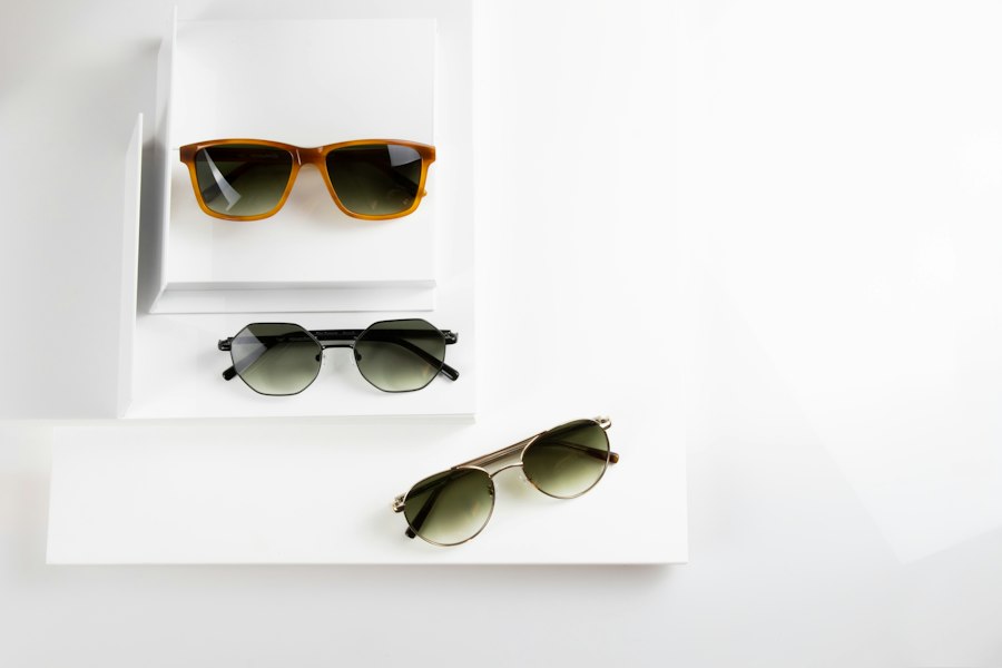 Black framed sunglasses