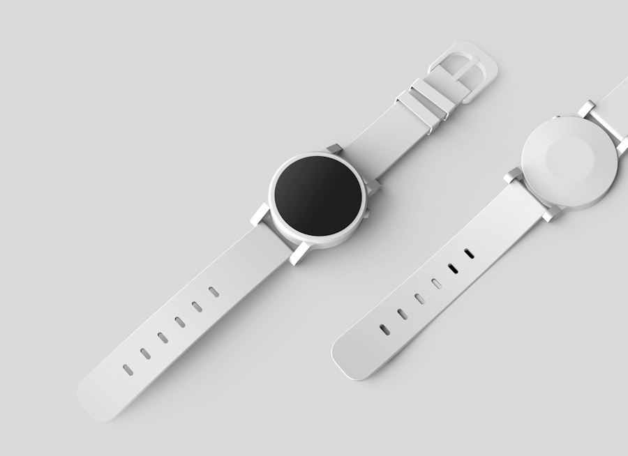 White quartz watch